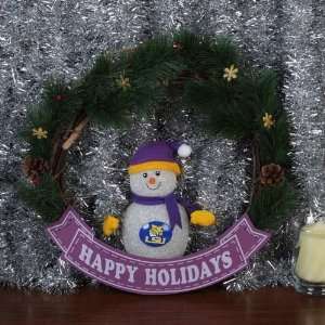  LSU Snowman LED Wreath