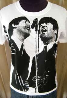 THE BEATLES John Lennon&Paul McCartney womens t shirt  