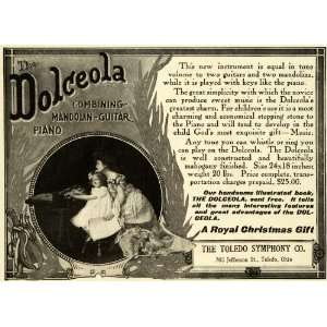  1905 Ad Dolceola Mandolin Guitar Piano Musical Instrument 