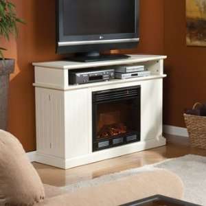    SEI Kingsbury Media Electric Fireplace in Ivory