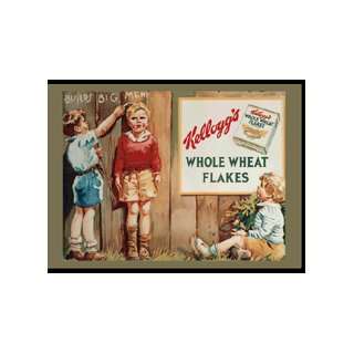     Whole Wheat Flakes Big Men   Button Magnet