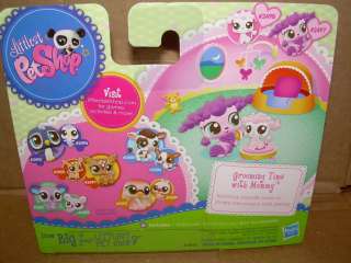 LITTLEST PET SHOP Cutest Pets POODLE & BABY 2497 & 2498 Grooming Time 