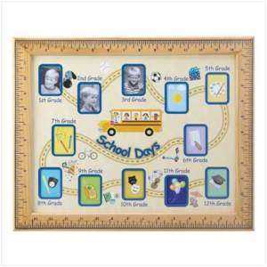 12 year yearly SCHOOL 1 to 12 grade photo Picture Frame  