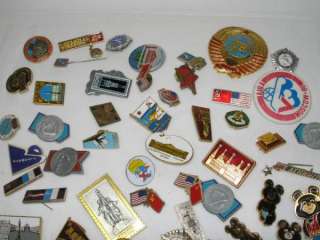56 USA RUSSIAN GYMNASTIC OLYMPIC PINS   1980S  