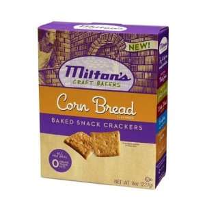Miltons Crackers   Corn Bread Bites, 8 Ounce (Pack of 6)  