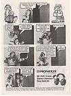   Comic Picture Print AD In the Closet Pioneer SE 505 Stereo Headset