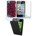Pink Hearts Leopard Case Skin Cover Guard Apple iPod touch 4 4G 4th 