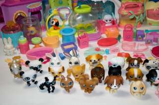   LITTLEST PET SHOP LOT WITH FIGURES, CARRIERS, PLAYSETS & ACCESSORIES