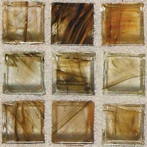  Classic Glass Tiles 5/8 x 1 1/4 Mosaic Warm Sunset