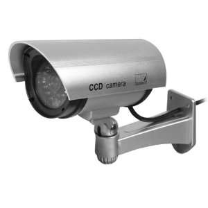   SECURITY CAMERA w/ Blinking Light (silver) (1 PACK)