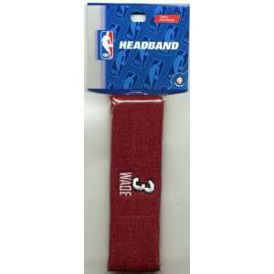  DWAYNE WADE #3 MIAMI HEAT NBA HEADBAND HEAD BAND Sports 