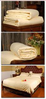 100% 500g Silk Filled Duvet/Quilt/Comforter White King/Queen/Twin/Full 