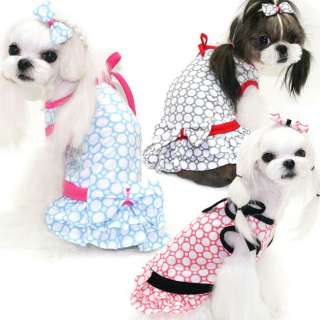 DRESS BUBBLE dog clothes sleeveless tiered PUPPY ZZANG  