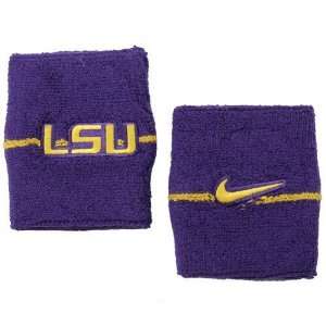  Nike LSU Tigers Purple Game On Wristband Sports 