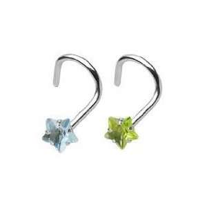   & Aqua lt blue Surgical Steel piercing rings 18g 18 gauge: Jewelry