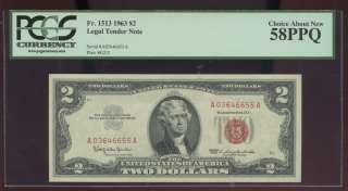 1963 RED SEAL PCGS 58PPQ SPECTACULAR #1 of 2  