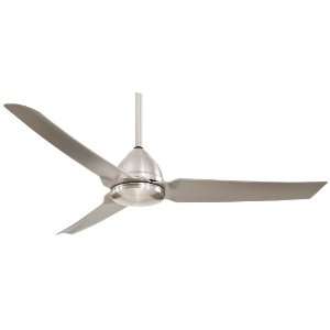   , Java Brushed Nickel Wet 54 Outdoor Ceiling Fan with Remote Control