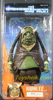 Hitchhikers Guide to the Galaxy Kwaltz figure Neca  