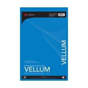   White Translucent Vellum Paper 11x17 50 Sheet Pad