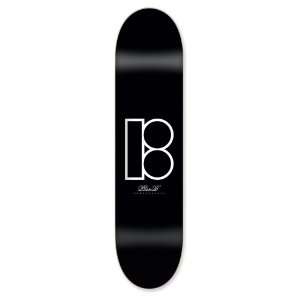 Plan B Team Icon Black Skateboard Deck (7.5 x 31.375)  