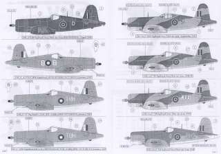 Sky Models Decals 1/48 FOREIGN VOUGHT F4U CORSAIR Fighters  