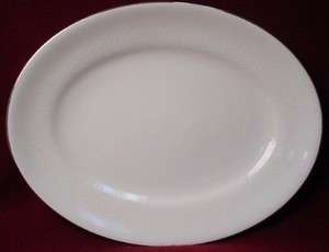  china SILVER ERMINE R4452 pattern OVAL MEAT SERVING PLATTER  