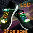 Mode LED Light Up Shoelaces Flash Strap String BLU  