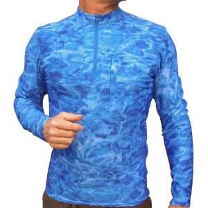 Aquawear Long Sleeve UV Sun Protection Loose Fit Rash Guard Swim Shirt 