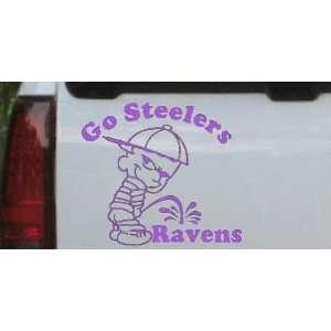 Go Steelers Pee On Ravens Pee Ons Car Window Wall Laptop Decal Sticker 