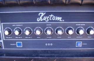   NO Rsv Kustom 600 Amp Amplifier head Guitar P/A stage VINTAGE  