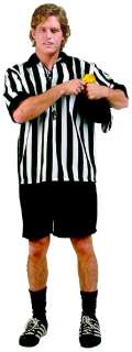 NEW MENS SPORTS REFEREE SOCCER ADULT HALLOWEEN COSTUME  