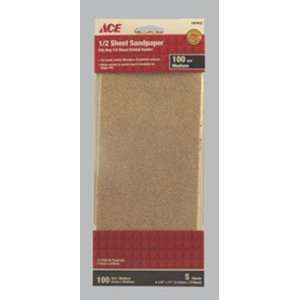  Sandpaper, Aluminum Oxide, Medium 100 Grit, 5 Pack, For 1 