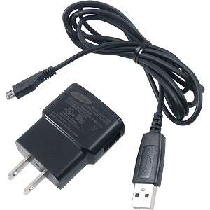 OEM Samsung USB Travel Charger Adapter w/ Data Cable micro USB 
