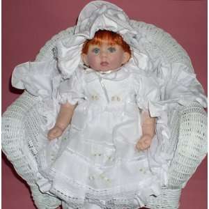   soft silicone baby doll with red hair, by The Doll Maker: Toys & Games