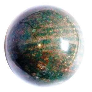 Bloodstone Ball 18 Green Orange Crystal Sphere Crystal Therapy Healing 