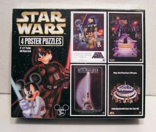 Set of 4 Star Wars Poster Puzzle in Sealed Box  