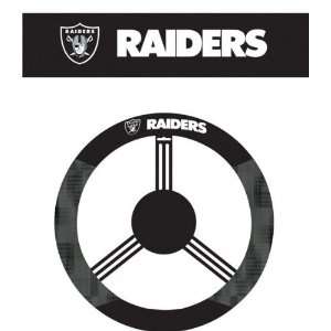   : Oakland Raiders Poly Suede Steering Wheel Cover: Sports & Outdoors