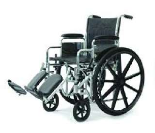 Standard Aluminum DX Manual Wheelchair with Footrests  
