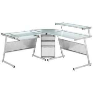   Zuo 277044 Stainless Steel Acero Computer Desk