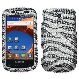 Zebra Crystal Diamond BLING Hard Case Phone Cover for Sprint Samsung 
