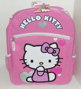 HELLO KITTY 13pc School Set Backpack,Lunchbox,Supplies Pink/Satin New 