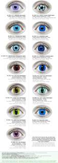 Farbige Kontaktlinsen weisse Zombieaugen Zombie Zombi Augen weiss 