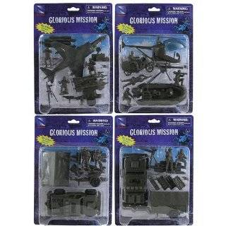  Glorious Mission Plastic Army Men Playset 4 Packs of 132 