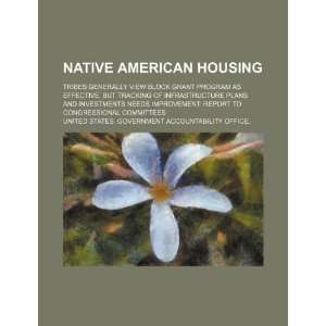  Native American housing: tribes generally view block grant 