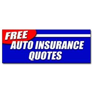 48 FREE AUTO INSURANCE QUOTES DECAL sticker car motorcycle homeowner 