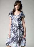 Crave Maternity Print Chiffon Dress, Size 8