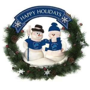   NFL Detroit Lions 20 Snowmen Christmas Wreaths